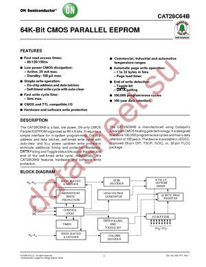 CAT28C64BGI90 datasheet  